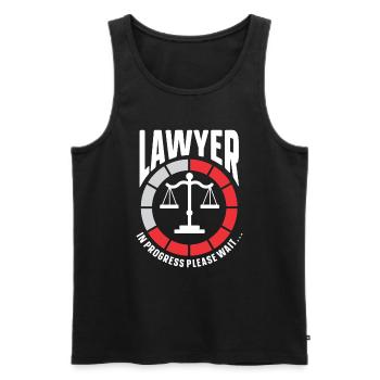Avocat cadeau faculté de droit étudiant humour avocat - Débardeur bio Premium Homme - noir - Devant - Michal (187cm)