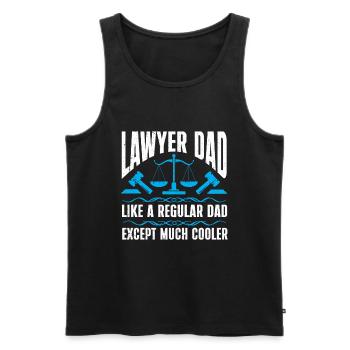 Avocat cadeau faculté de droit étudiant humour avocat - Débardeur bio Premium Homme - noir - Devant - Michal (187cm)