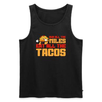 Taco Cuisine mexicaine Tacos - Débardeur bio Premium Homme - noir - Devant - Michal (187cm)
