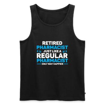 Apotheker Abschluss Medizin Apotheke - Männer Premium Bio Tank Top - Schwarz - Vorne - AI Model Male 178 light (178cm)