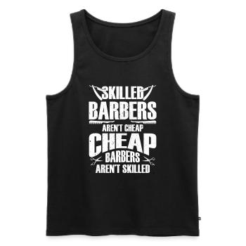 Friseur Geschenk Für Friseur Salon Spruch Friseur - Männer Premium Bio Tank Top - Schwarz - Vorne - AI Model Male 178 light (178cm)