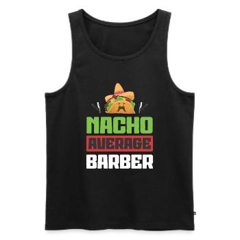 Friseur Geschenk Für Friseur Salon Spruch Friseur - Männer Premium Bio Tank Top - Schwarz - Vorne - AI Model Male 178 light (178cm)