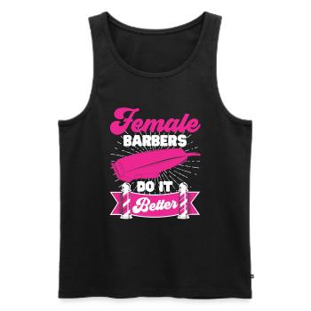 Friseur Geschenk Für Friseur Salon Spruch Friseur - Männer Premium Bio Tank Top - Schwarz - Vorne - AI Model Male 178 light (178cm)
