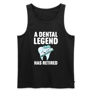 Dentist Student Degree Teeth Dentistry - Men's Premium Organic Tank Top - black - Front - AI Model Male 178 light (178cm)