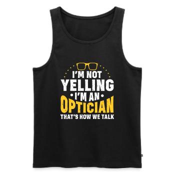 Optometrist Optiker Optometrie - Männer Premium Bio Tank Top - Schwarz - Vorne - AI Model Male 178 light (178cm)