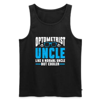 Optometrist Optiker Optometrie - Männer Premium Bio Tank Top - Schwarz - Vorne - AI Model Male 178 light (178cm)