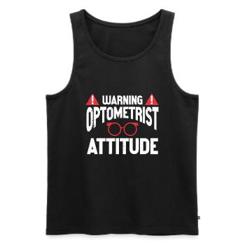 Optometrist Optiker Optometrie - Männer Premium Bio Tank Top - Schwarz - Vorne - AI Model Male 178 light (178cm)