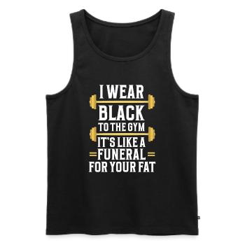 Personal Trainer Coach Gym Workout Fitness Trainer - Men's Premium Organic Tank Top - black - Front - Michal (187cm)