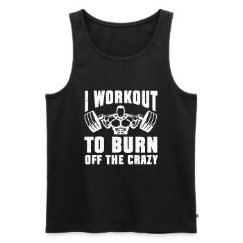 Personal Trainer Coach Gym Workout Fitness Trainer - Men's Premium Organic Tank Top - black - Front - Michal (187cm)