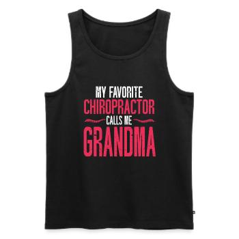 Chiropraktiker Chiropraktik - Männer Premium Bio Tank Top - Schwarz - Vorne - AI Model Male 178 light (178cm)