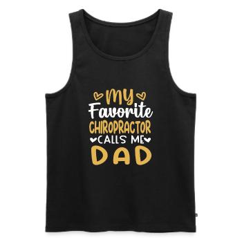 Chiropraktiker Chiropraktik - Männer Premium Bio Tank Top - Schwarz - Vorne - AI Model Male 178 light (178cm)