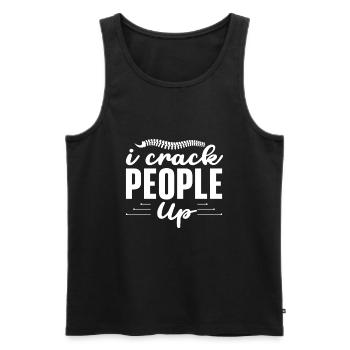 Chiropraktiker Chiropraktik - Männer Premium Bio Tank Top - Schwarz - Vorne - AI Model Male 178 light (178cm)