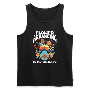 Designer floral Fleuriste Fleuriste Fleuriste - Débardeur bio Premium Homme - noir - Devant - Michal (187cm)