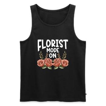 Designer floral Fleuriste Fleuriste Fleuriste - Débardeur bio Premium Homme - noir - Devant - Michal (187cm)