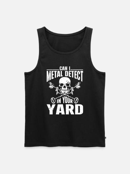 Metalldetektor Schatzsuche - Männer Premium Bio Tank Top - Schwarz