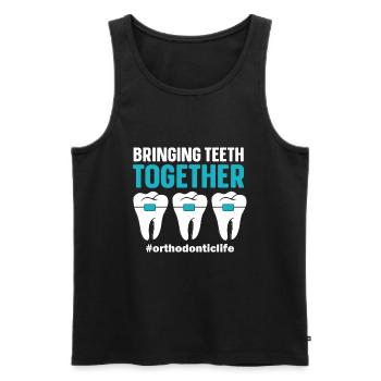 Orthodontist Orthodontic Dental - Men's Premium Organic Tank Top - black - Front - Michal (187cm)