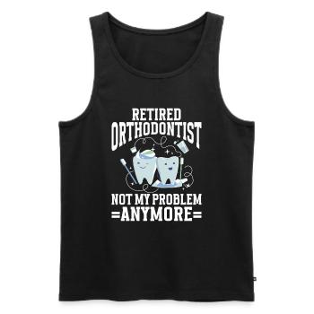 Orthodontist Orthodontic Dental - Men's Premium Organic Tank Top - black - Front - Michal (187cm)