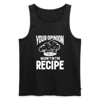 Chefkoch Küche Koch - Männer Premium Bio Tank Top - Schwarz - Vorne - Michal (187cm)