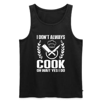 Chefkoch Küche Koch - Männer Premium Bio Tank Top - Schwarz - Vorne - Michal (187cm)