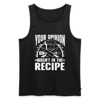 Chef Kitchen Cook - Men's Premium Organic Tank Top - black - Front - AI Model Male 178 light (178cm)
