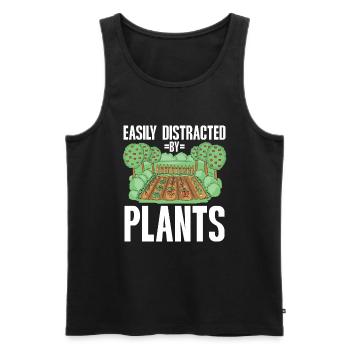 Gartenbau LandschaftsbauGarten Gärtner - Männer Premium Bio Tank Top - Schwarz - Vorne - Michal (187cm)