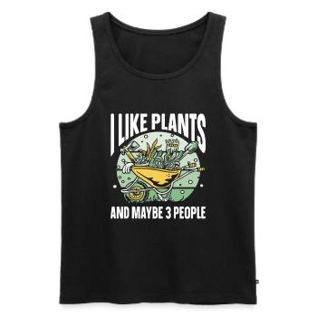 Gartenbau LandschaftsbauGarten Gärtner - Männer Premium Bio Tank Top - Schwarz - Vorne - Michal (187cm)