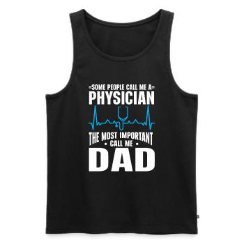 Médecin Disant École De Médecine Pa Étudiant Médecin - Débardeur bio Premium Homme - noir - Devant - Michal (187cm)