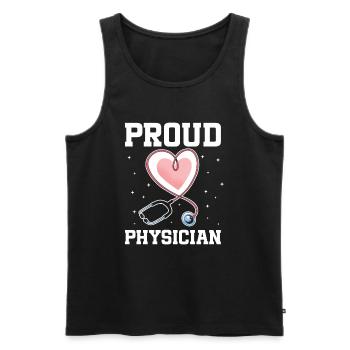 Médecin Disant École De Médecine Pa Étudiant Médecin - Débardeur bio Premium Homme - noir - Devant - Michal (187cm)