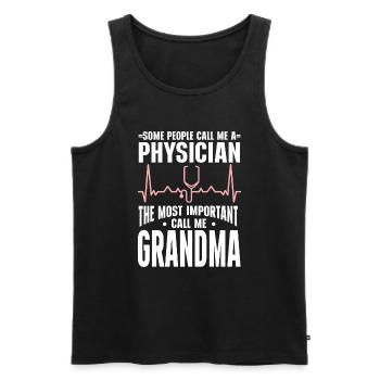 Médecin Disant École De Médecine Pa Étudiant Médecin - Débardeur bio Premium Homme - noir - Devant - Michal (187cm)