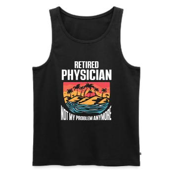 Médecin Disant École De Médecine Pa Étudiant Médecin - Débardeur bio Premium Homme - noir - Devant - Michal (187cm)