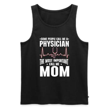 Médecin Disant École De Médecine Pa Étudiant Médecin - Débardeur bio Premium Homme - noir - Devant - Michal (187cm)