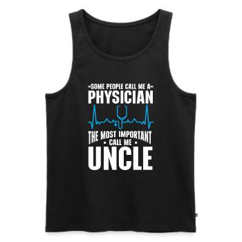 Médecin Disant École De Médecine Pa Étudiant Médecin - Débardeur bio Premium Homme - noir - Devant - Michal (187cm)
