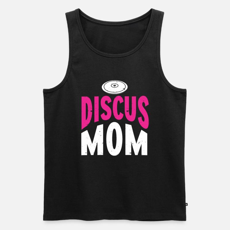 Diskuswerfer Leichtathlet Disc Throw - Männer Premium Bio Tank Top - Schwarz