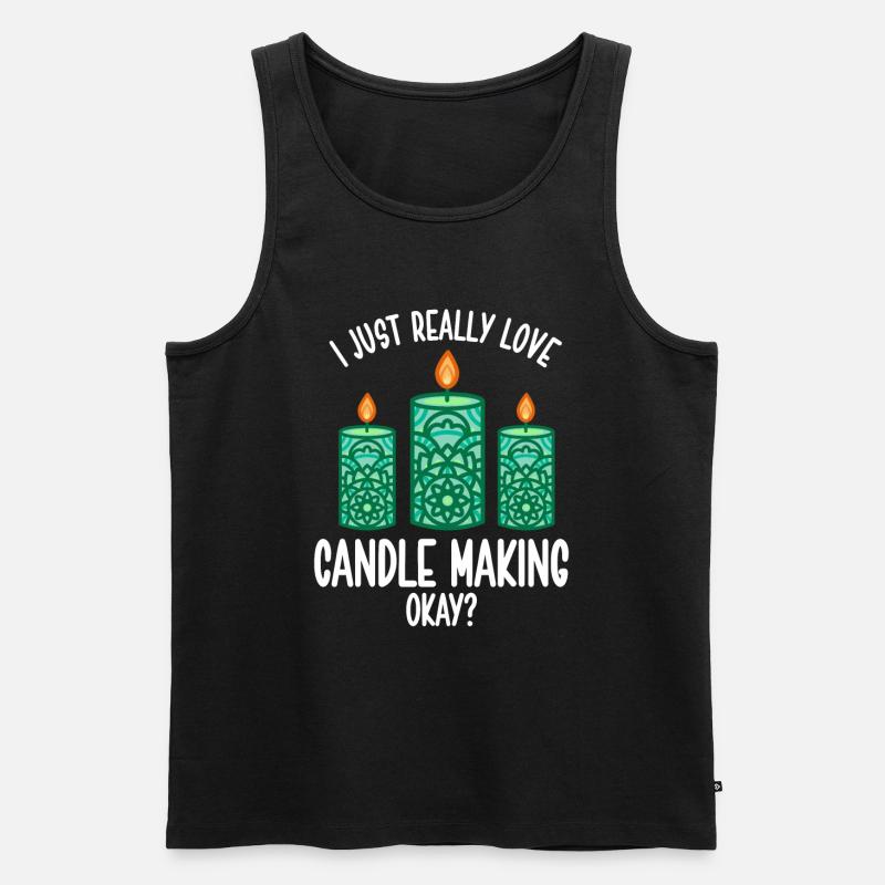 Candle Maker Candle Making - Men's Premium Organic Tank Top - black