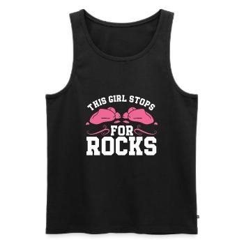 Geologe Steine Steinsammler - Männer Premium Bio Tank Top - Schwarz - Vorne - Michal (187cm)
