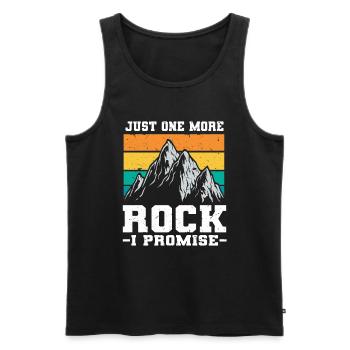Geologe Steine Steinsammler - Männer Premium Bio Tank Top - Schwarz - Vorne - Michal (187cm)