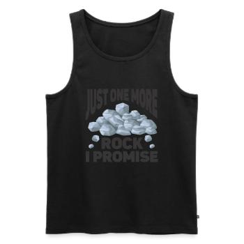Geologe Steine Steinsammler - Männer Premium Bio Tank Top - Schwarz - Vorne - Michal (187cm)