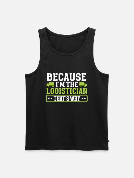 Logistician Logistics - Men's Premium Organic Tank Top - black