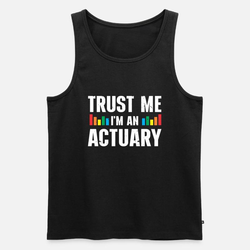 Aktuar Statistiker - Männer Premium Bio Tank Top - Schwarz