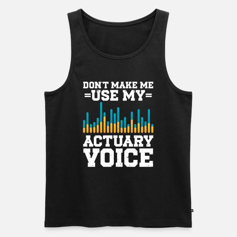 Aktuar Statistiker - Männer Premium Bio Tank Top - Schwarz