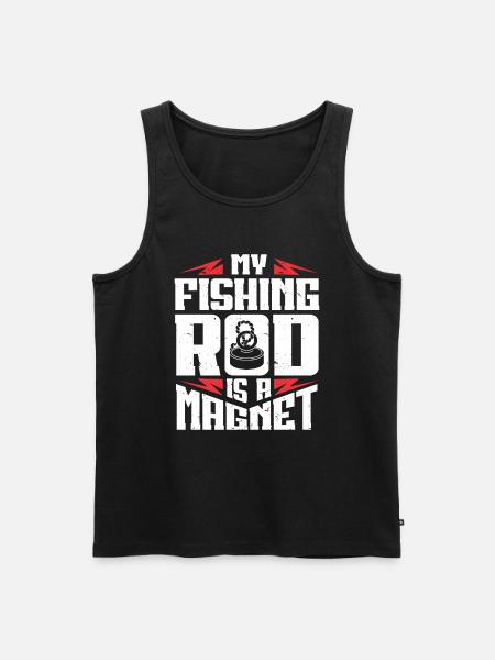 Magnet fishing - Men's Premium Organic Tank Top - black