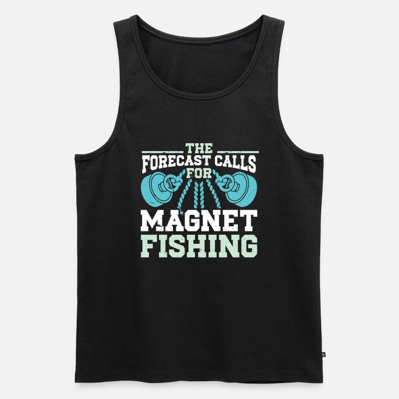 Magnetfischen - Männer Premium Bio Tank Top - Schwarz