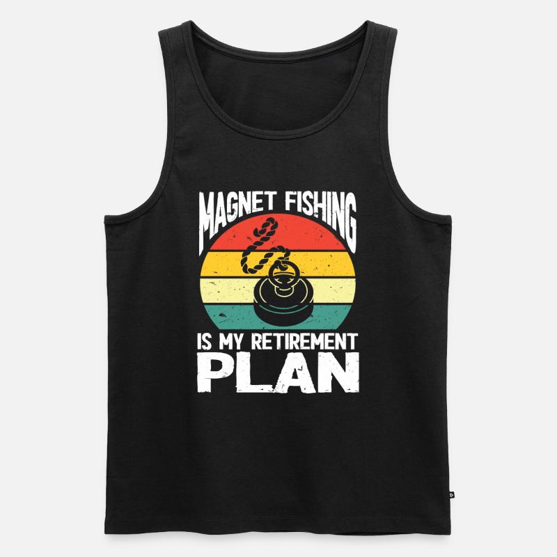 Magnetfischen - Männer Premium Bio Tank Top - Schwarz