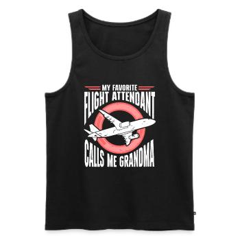 Don't Make Me Use My Flight Attendant Voice - Männer Premium Bio Tank Top - Schwarz - Vorne - Michal (187cm)
