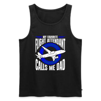 Don't Make Me Use My Flight Attendant Voice - Männer Premium Bio Tank Top - Schwarz - Vorne - Michal (187cm)