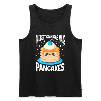 Amateur de cuisine de crêperie - Débardeur bio Premium Homme - noir - Devant - Michal (187cm)
