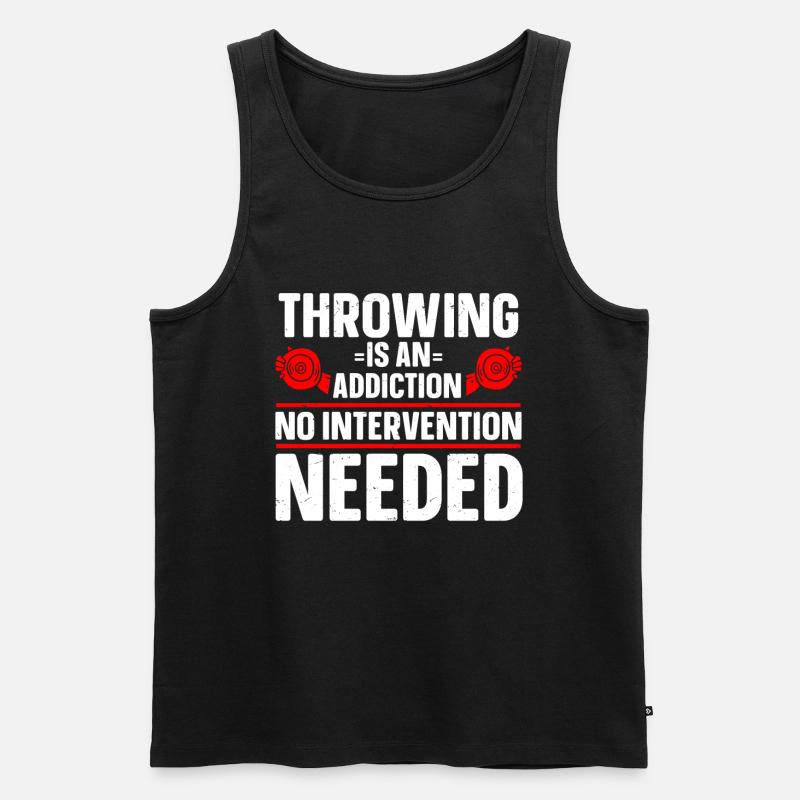 Discus thrower Athletics Discus throw - Men's Premium Organic Tank Top - black