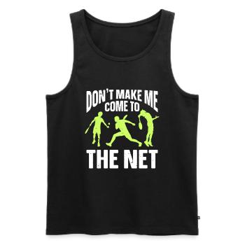 Tennis Art Retired Tennis Player Racket - Männer Premium Bio Tank Top - Schwarz - Vorne - AI Model Male 178 light (178cm)