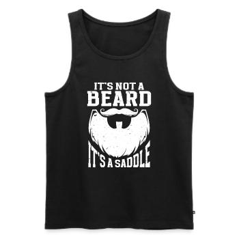 Beard Saying Bearded Father Husband - Men's Premium Organic Tank Top - black - Front - AI Model Male 178 light (178cm)