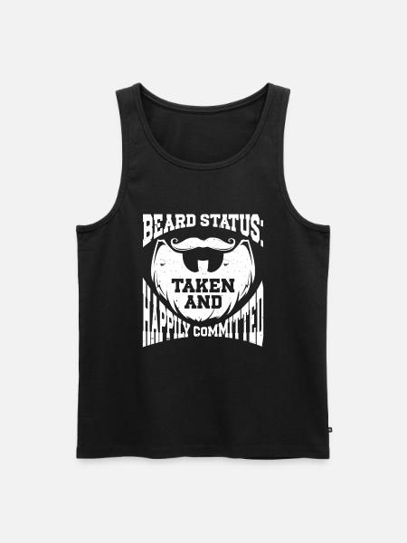 Beard Saying Bearded Father Husband - Men's Premium Organic Tank Top - black